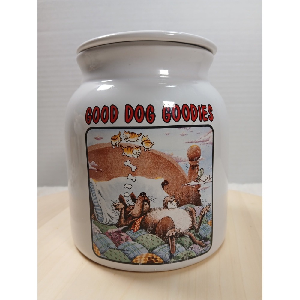 Gary Patterson Dog Dog Goodies Jar Clay Design‎